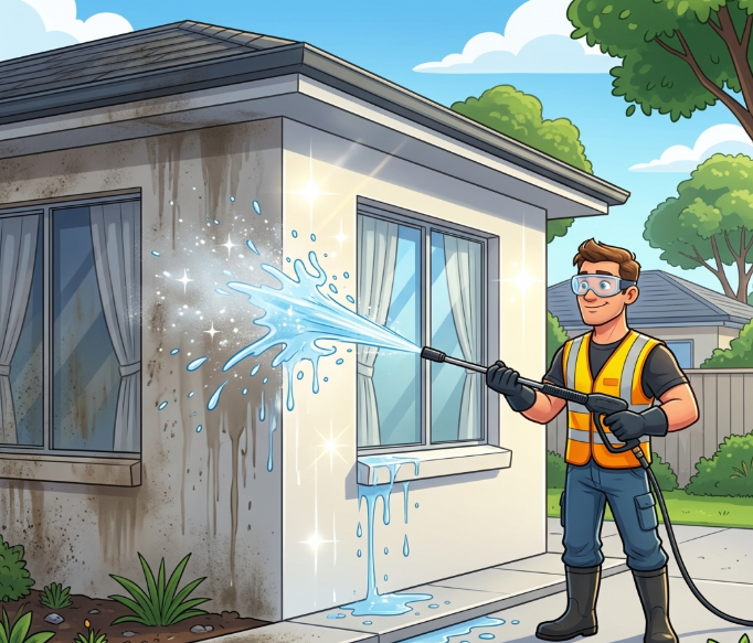Professional House Washing Result
